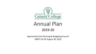 College Annual Plan - Strategic Focus Areas