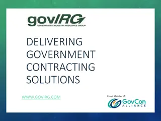 Delivering Government Contracting Solutions