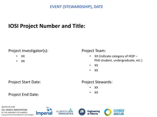 Oil Sands Innovation Project Overview