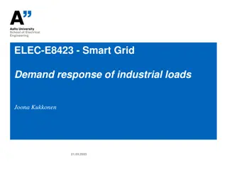 Smart Grid Demand Response in Industrial Sector