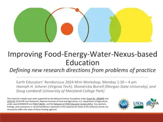 Enhancing Food-Energy-Water Nexus Education