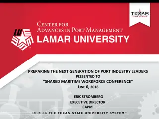 Next Generation Port Industry Leaders & Education Programs