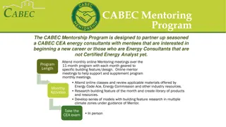 CABEC Mentorship Program Overview