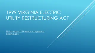 1999 VIRGINIA ELECTRIC UTILITY RESTRUCTURING ACT