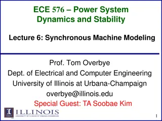Synchronous Machine Modeling in Power Systems