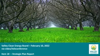 Valley Clean Energy Board Meeting - Strategic Plan Update