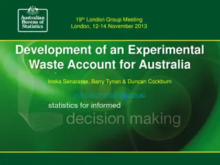 Development of an Experimental Waste Account for Australia