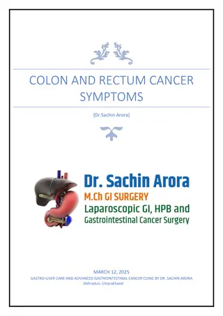 Colon and Rectum Cancer Symptoms
