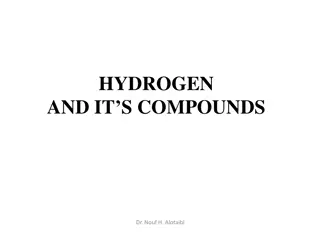 Hydrogen and Its Compounds: Introduction and Properties