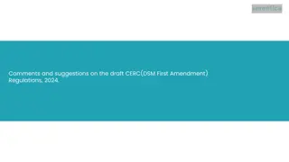 Comments and Suggestions on CERC DSM First Amendment Regulations 2024
