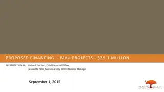 Financing Vision for MVU Projects - $25.1 Million Presentation