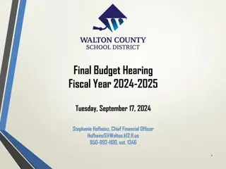 Final Budget Hearing FY 2024-2025 Overview