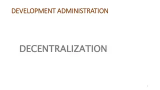 Decentralization in Governance