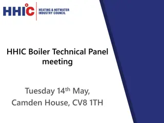 HHIC Boiler Technical Panel Meeting - Tuesday 14th May at Camden House