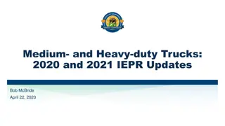 Medium- and Heavy-duty Trucks 2020-2021 IEPR Updates