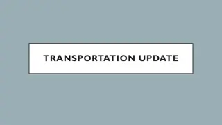 Transportation Funding Update and Budget Analysis