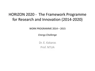 Horizon 2020 - The Framework Programme for Research and Innovation