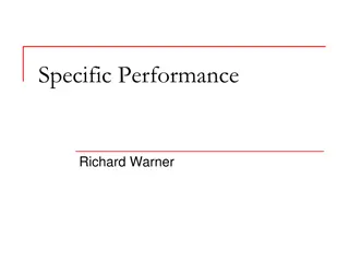 Legal Analysis - Specific Performance in Contract Law