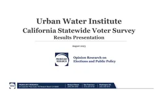 California Statewide Voter Survey Results Presentation