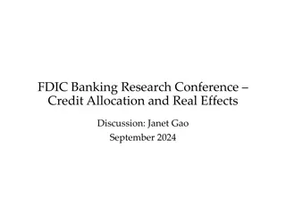 Credit Allocation and Real Effects: Government Policy Impacts
