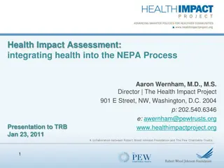 Integrating Health into NEPA Process: A Critical Review