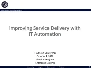 Improving Service Delivery with IT Automation