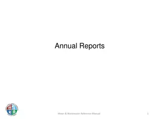 Annual Reports Water & Wastewater Reference Manual