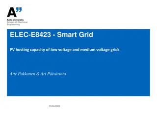 Smart Grid PV Hosting Capacity Analysis