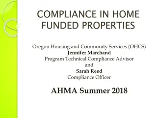 HOME Program Compliance in Oregon