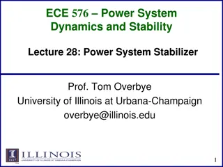 Power System Stabilizer Functions and Tuning
