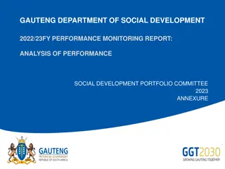 Performance Analysis of Gauteng Department of Social Development 2022/23