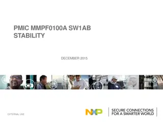 PMIC MMPF0100A SW1AB Stability December 2015 External Use