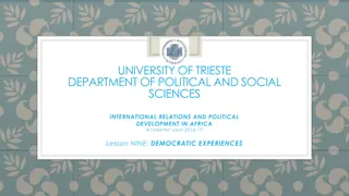 Democratic Experiences and Party Systems in Africa