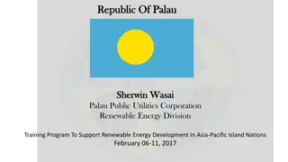 Renewable Energy Development in Palau: Policies, Projects, and Challenges