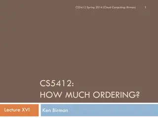 Delivery Ordering for Consistency in Cloud Computing