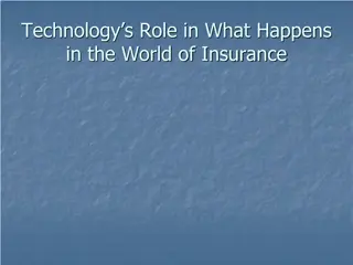 The Role of Technology in Insurance