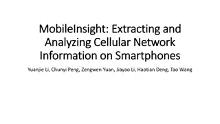 Analyzing Cellular Network Information on Smartphones