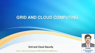 Trust Models for Grid and Cloud Security