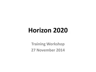Horizon 2020 Training Workshop Overview