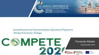 Competitiveness and Internationalisation in Portugal