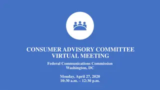 FCC Virtual Meeting Overview & Industry Outreach
