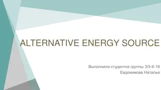 Alternative Energy Sources