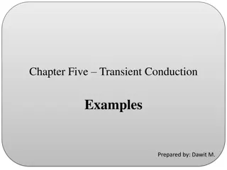 Transient Conduction Examples for Thermal Energy Storage Units