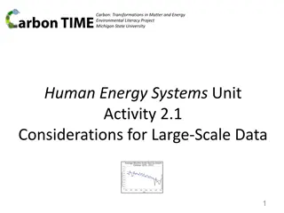 Considerations for Large-Scale Data Analysis