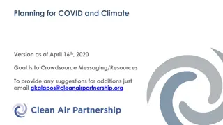 COVID and Climate: Acting Together