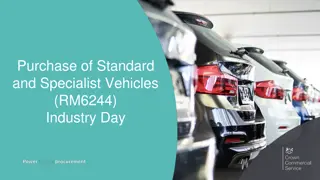 Purchase of Standard and Specialist Vehicles Industry Day
