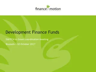 Development Finance Funds SWITCH to Green Coordination Meeting