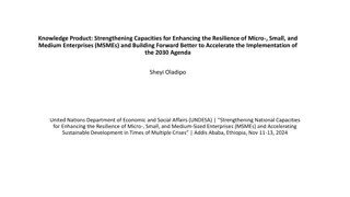 Strengthening MSME Resilience and Accelerating Development
