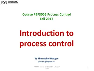 Introduction to Automatic Control in Processes