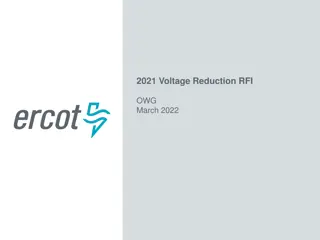 ERCOT Distribution Voltage Reduction Capability & Implementation